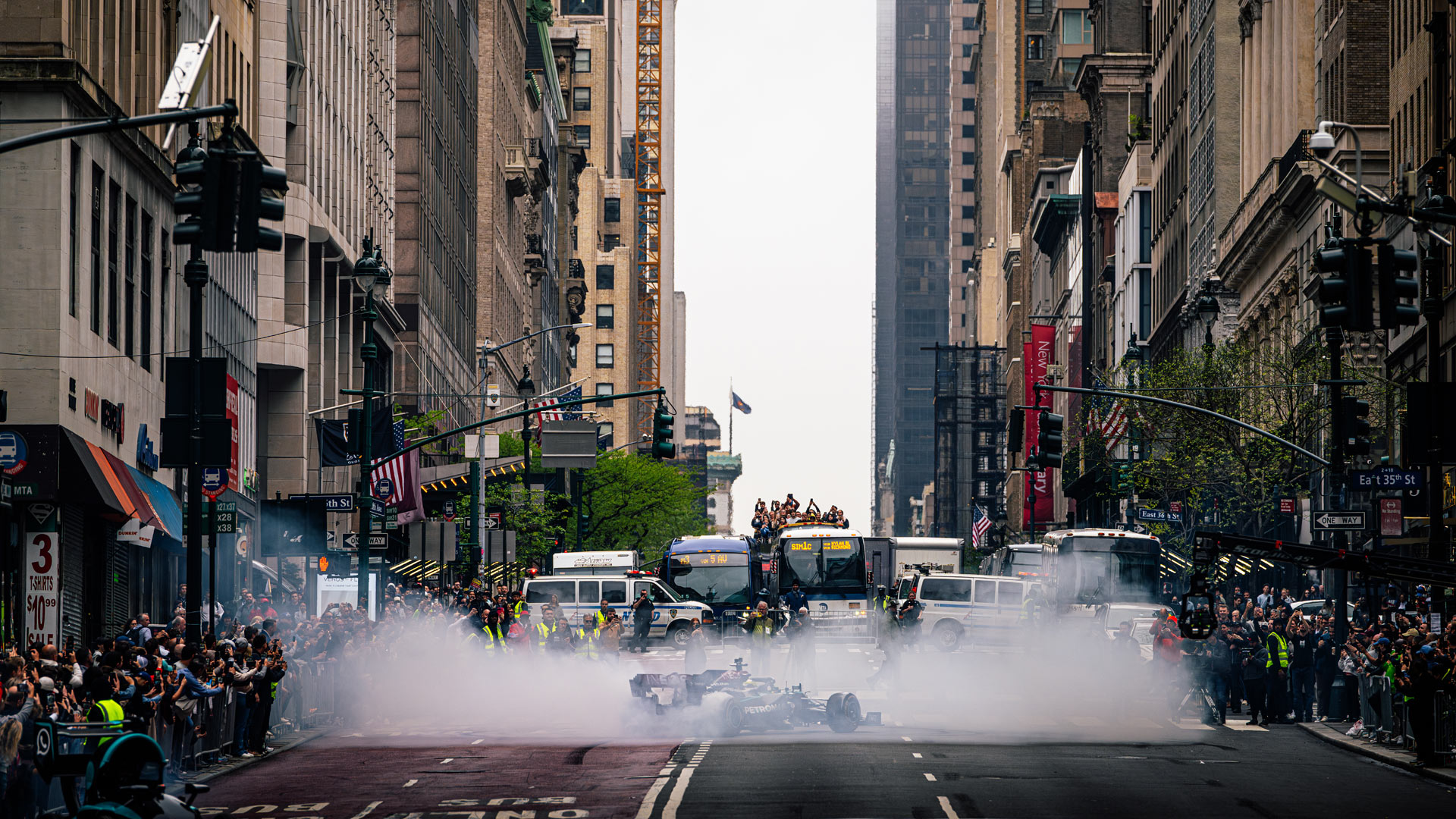 Lewis Hamilton on Fifth Avenue