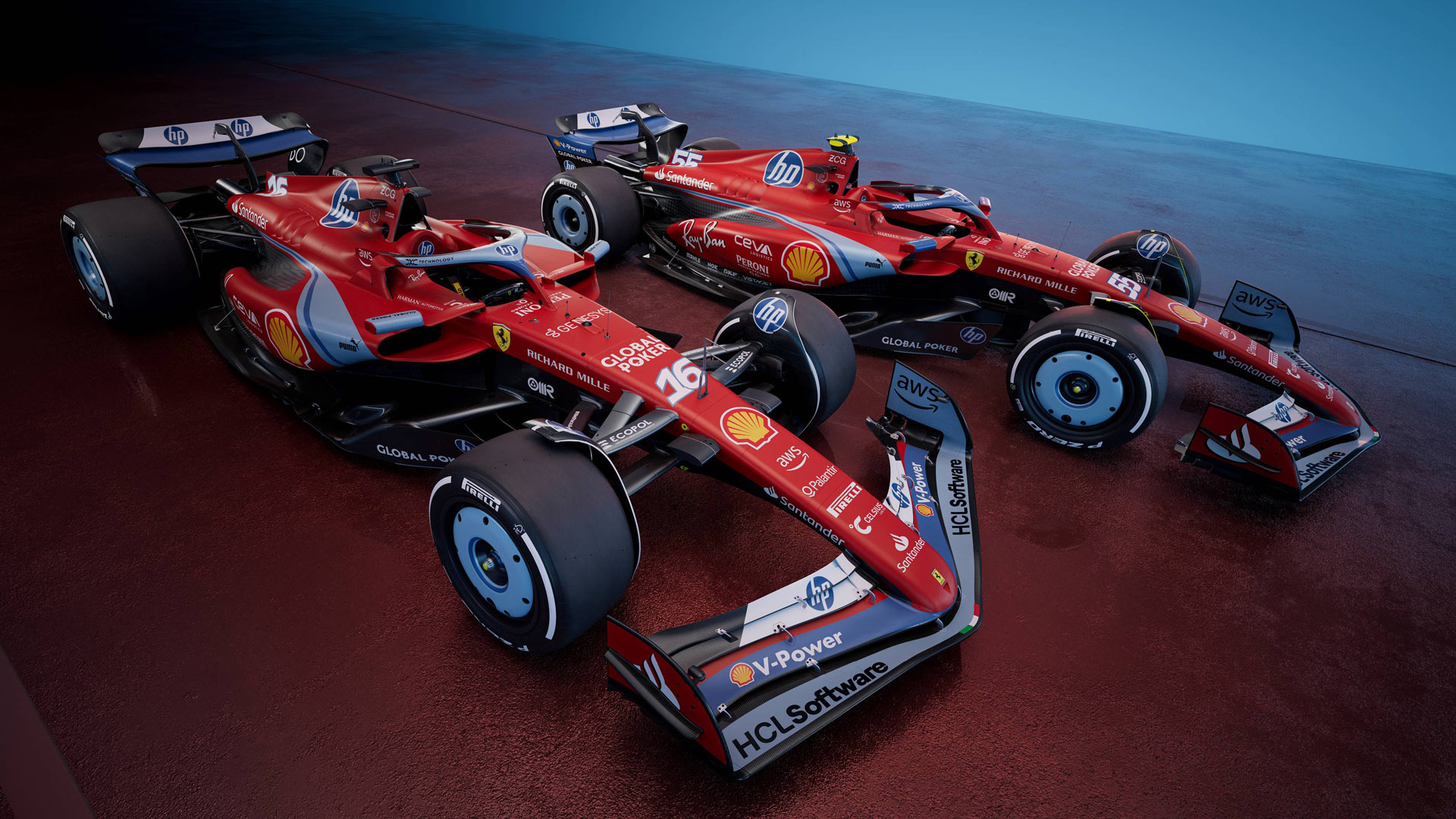 Ferrari gets the blues 