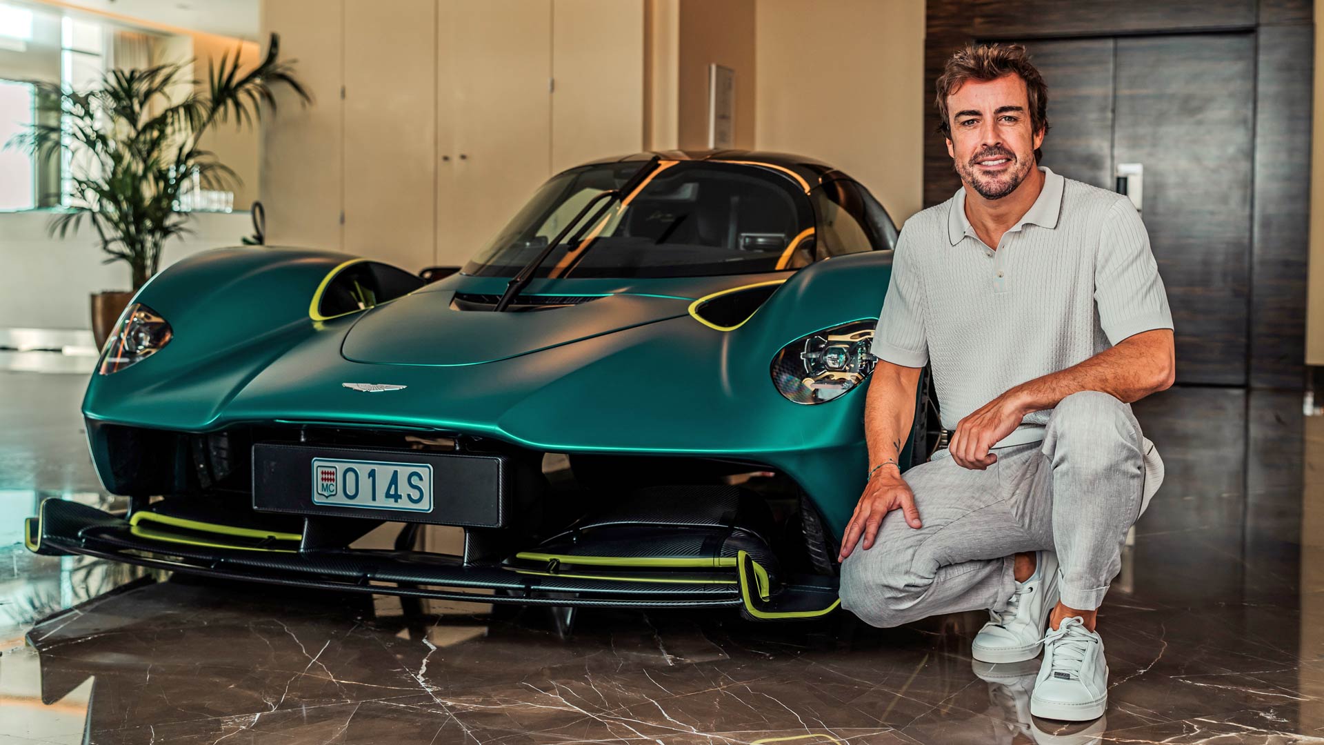 Fernando Alonso and his Aston Martin Valkyrie