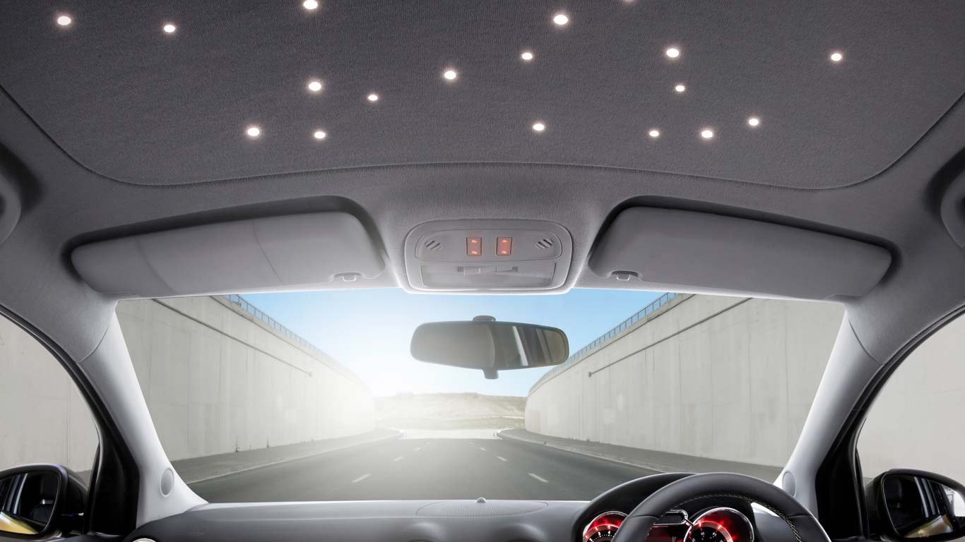 Vauxhall Adam starlight roof lining