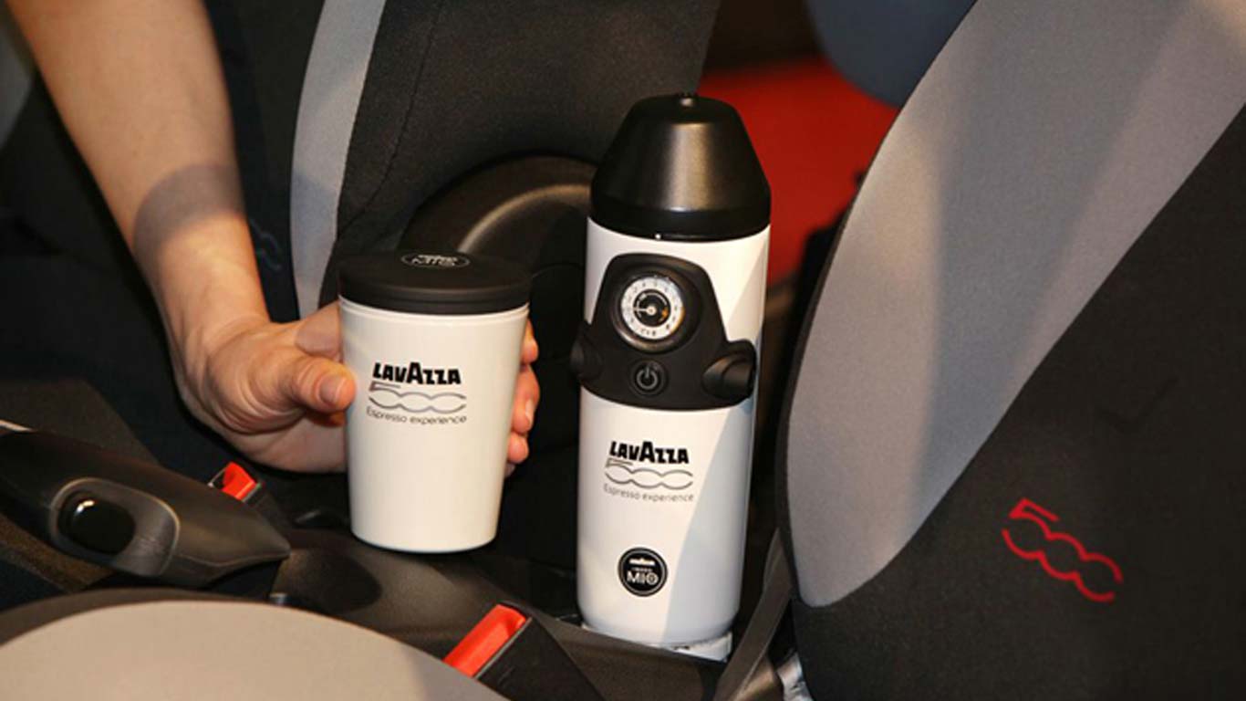 In-car coffee machine