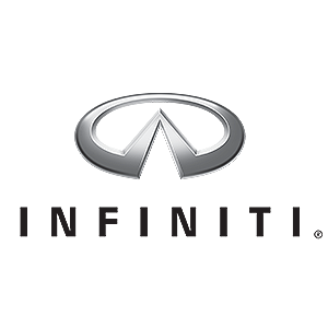 Infiniti-logo-300×300-1 Infiniti logo featuring a stylized silver emblem with a circular outer design and central peak, on a gray background with company name beneath.