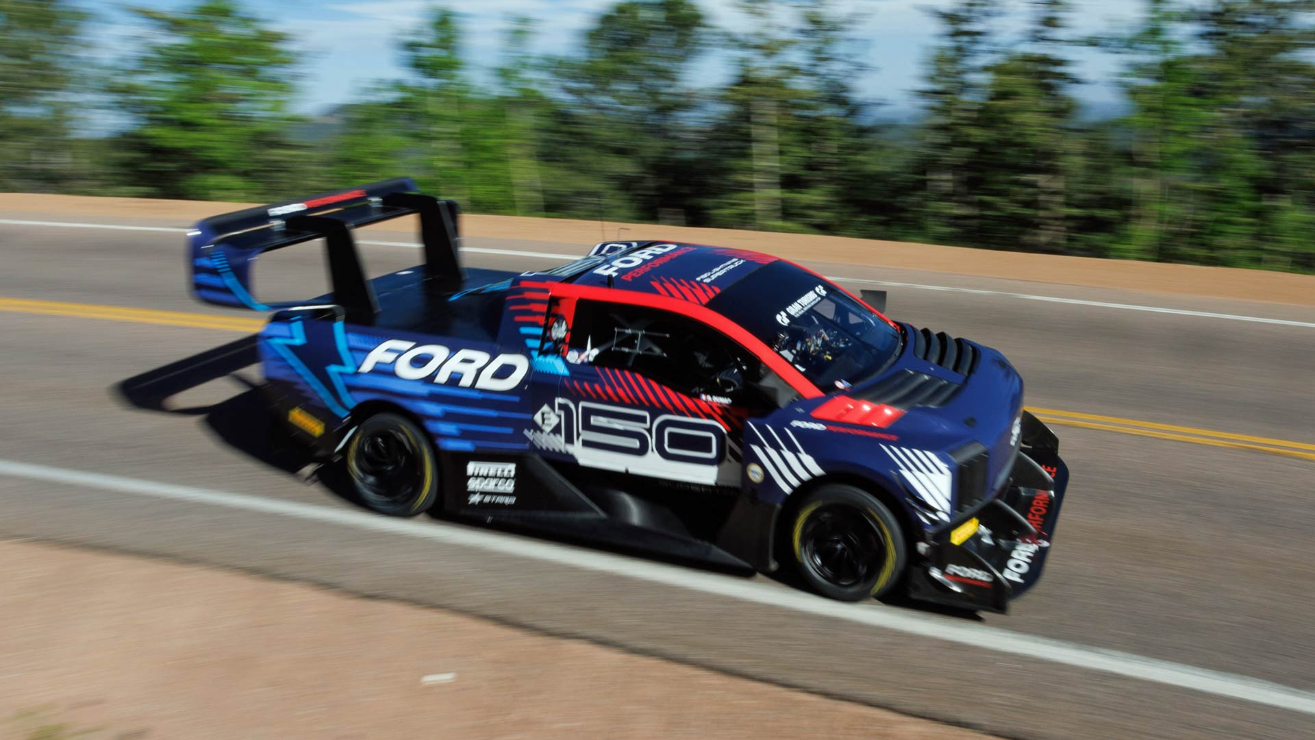 Ford F-150 Lightning SuperTruck EV tackles Pikes Peak