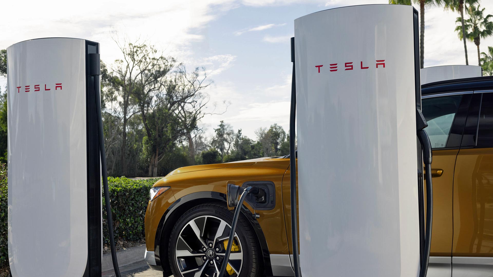 Acura Honda Tesla Superchargers