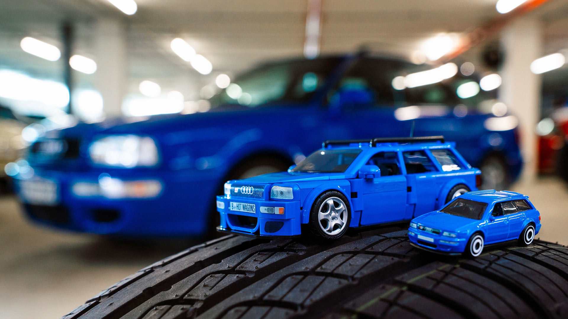 Hot Wheels Brick Shop Audi