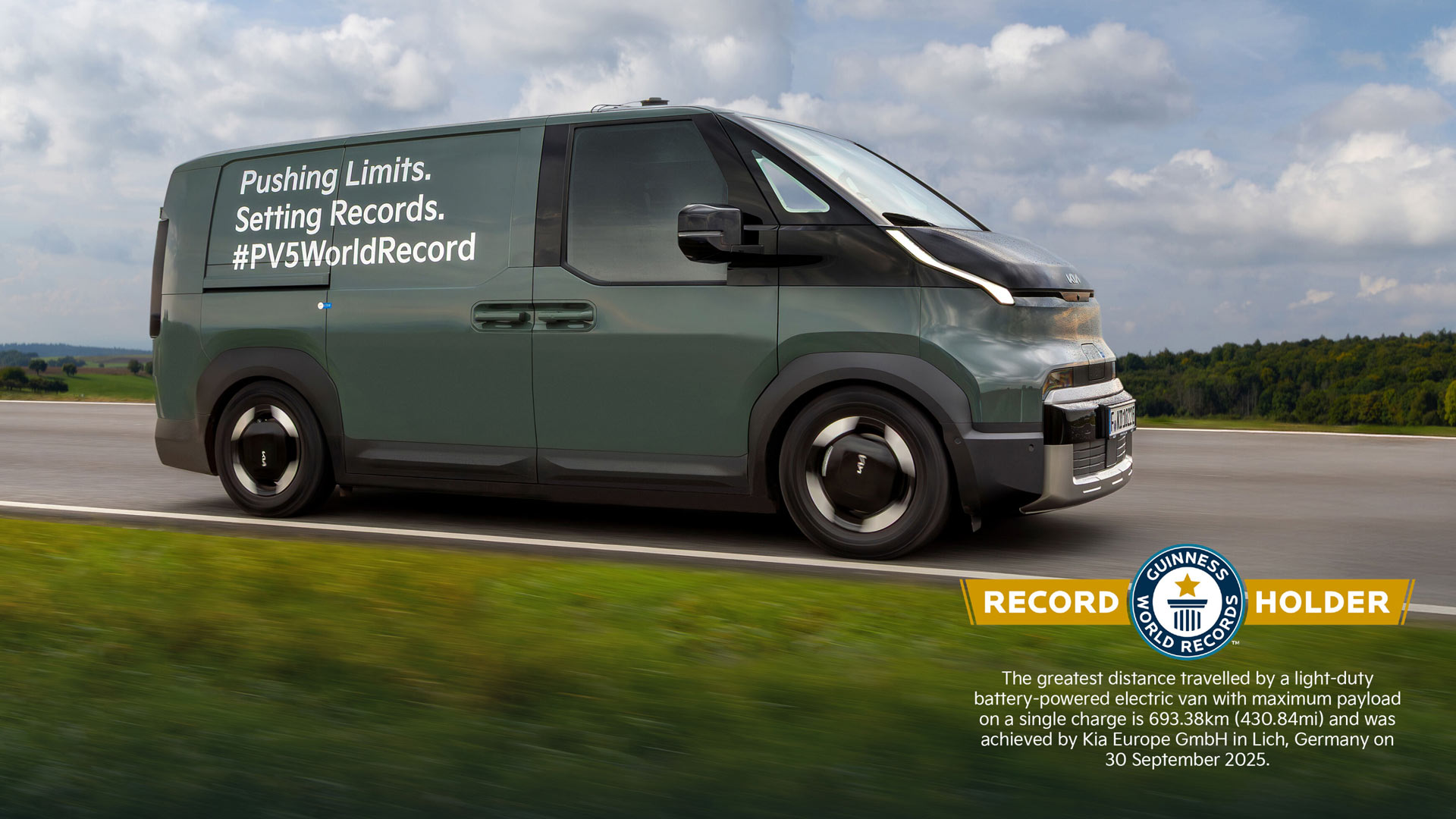 Kia PV5 Van Guinness World Record