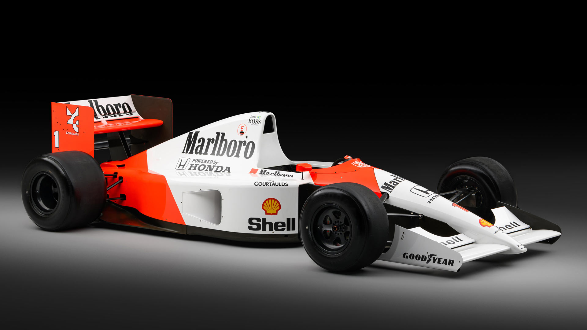 The McLaren MP4/6 is the final V12-powered, manual gearbox model to win a Formula 1 World Championship