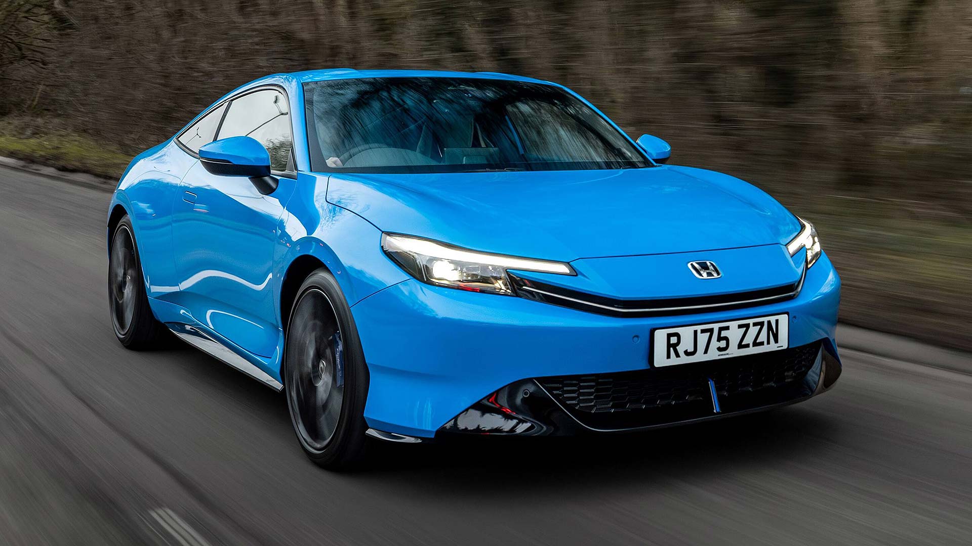 2026 Honda Prelude Racing Blue front driving