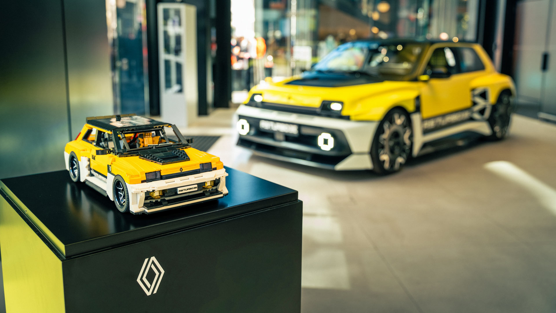 British Lego enthusiast Dave Collins used 1,200 pieces to create the scale replica of the £140,000 Renault 5 Turbo 3E