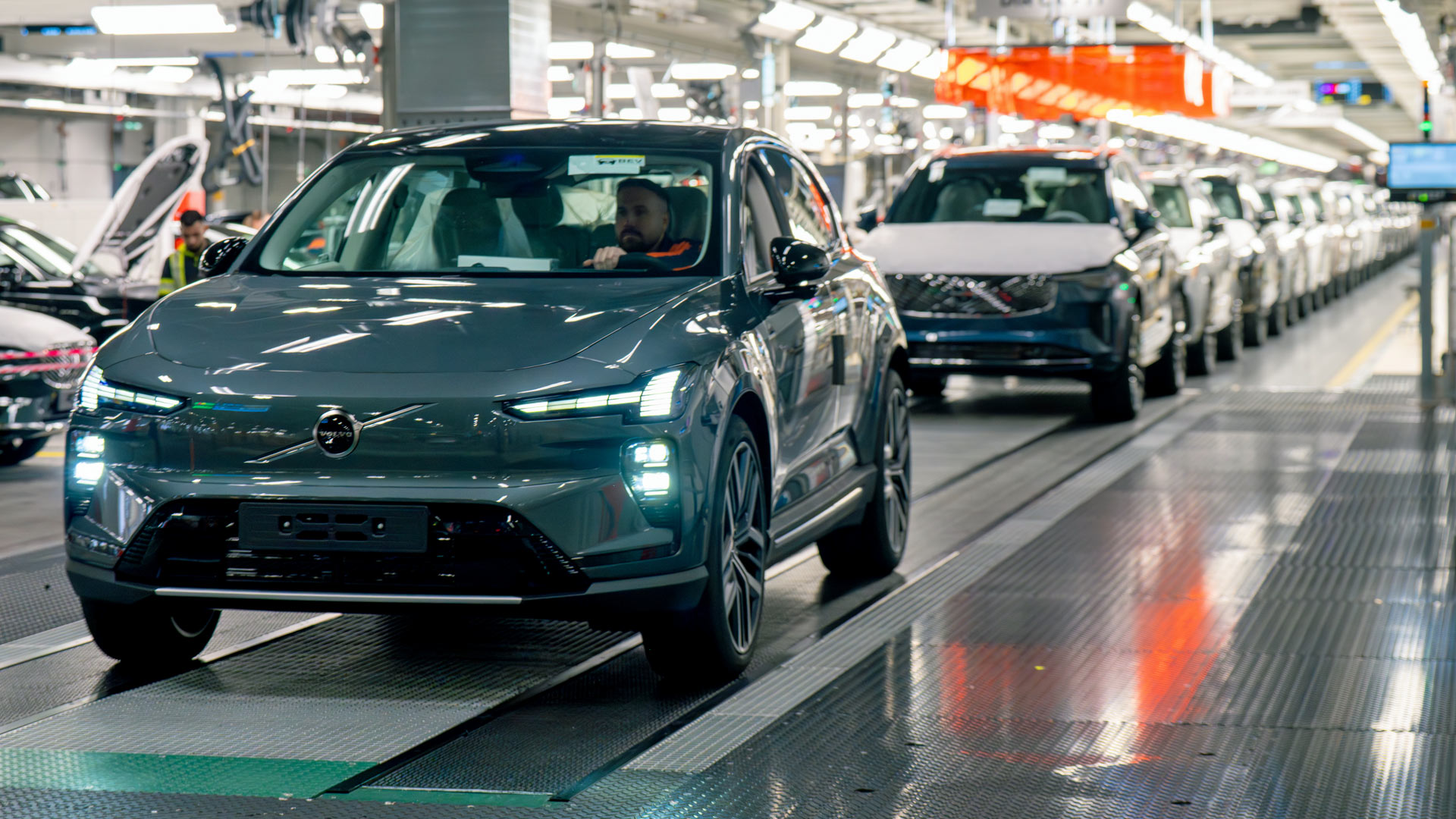 The new Volvo EX60 is being manufactured at the famed Torslanda plant in Sweden, following extensive facility upgrades