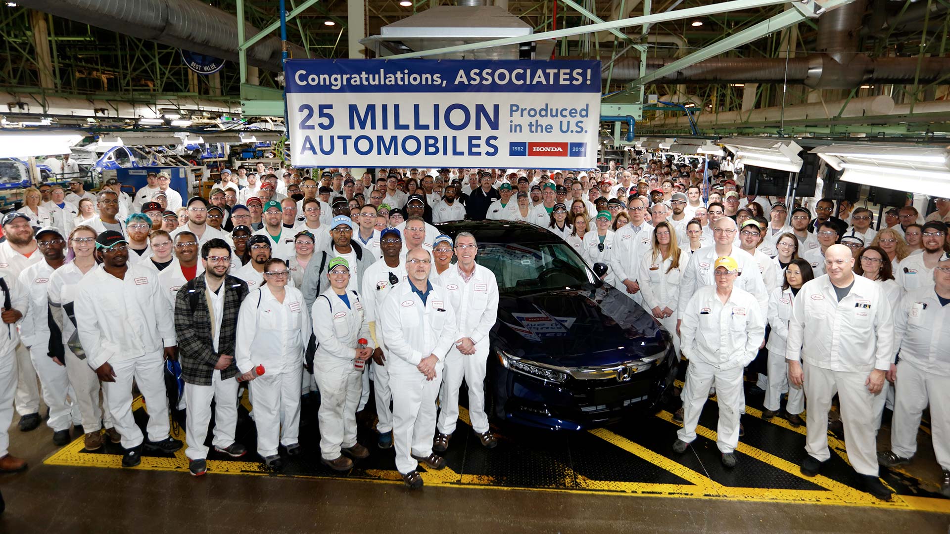 Honda produces 25 millionth automobile in USA with 2018 Accord