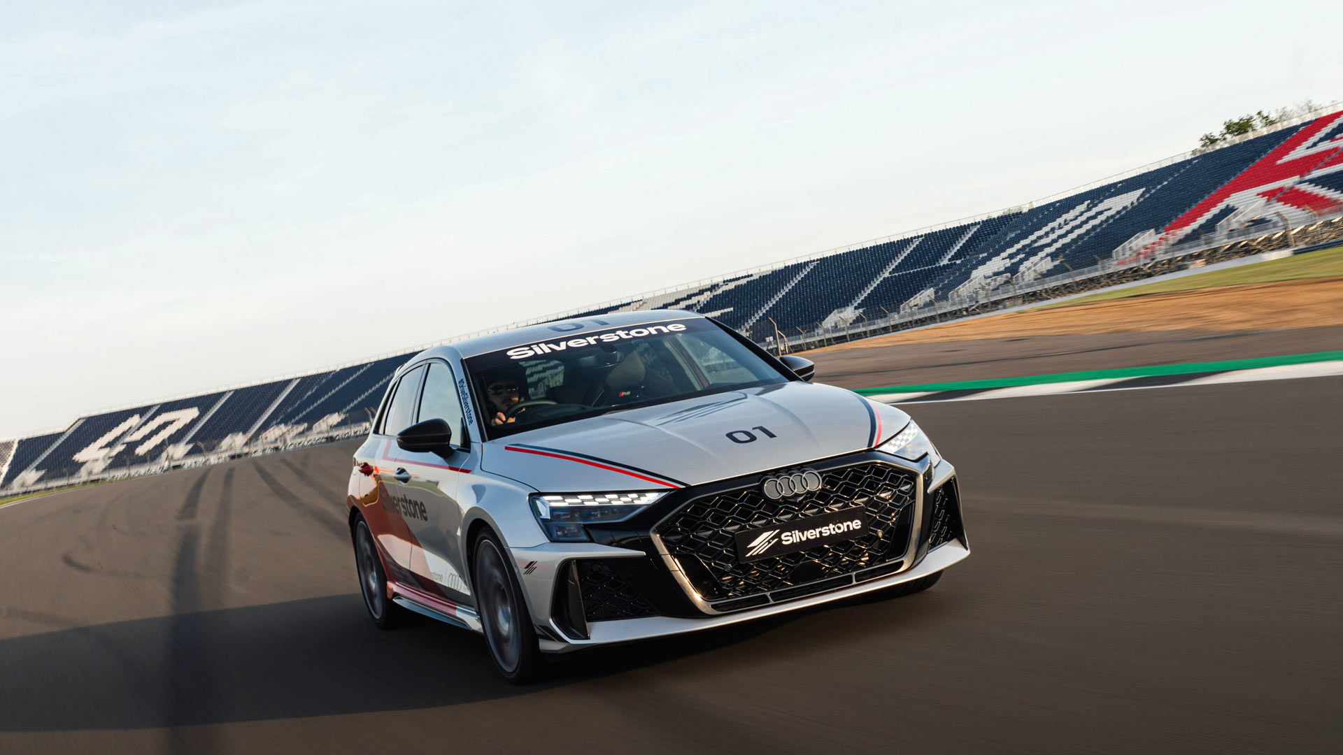 The Audi RS3 Sportback boasts a 400hp version of the marque’s famous 2.5-litre turbocharged five-cylinder engine