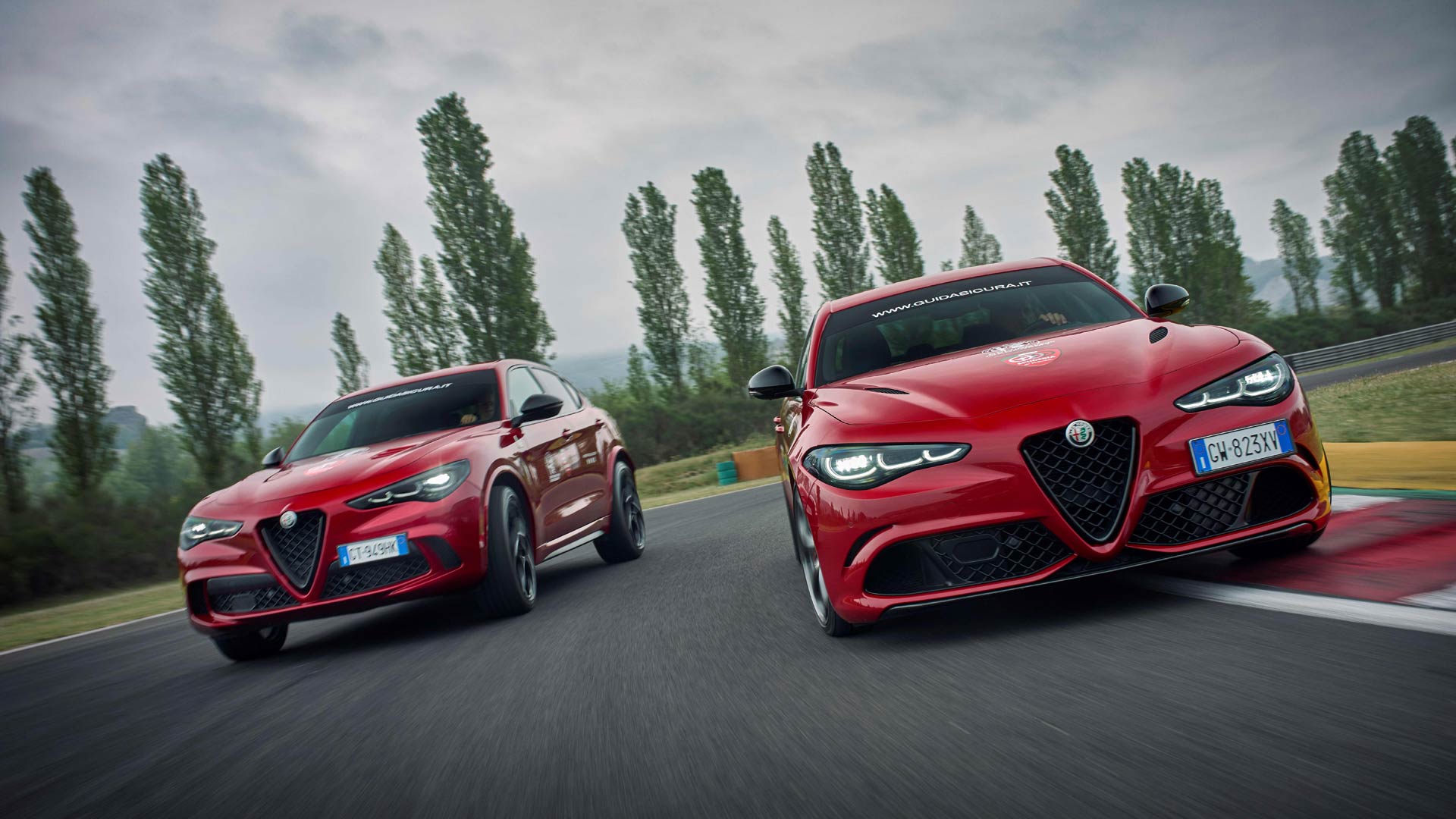 The Alfa Romeo Driving Academy Sports Driving Course is hosted by Scuderia de Adamich at the Varano circuit