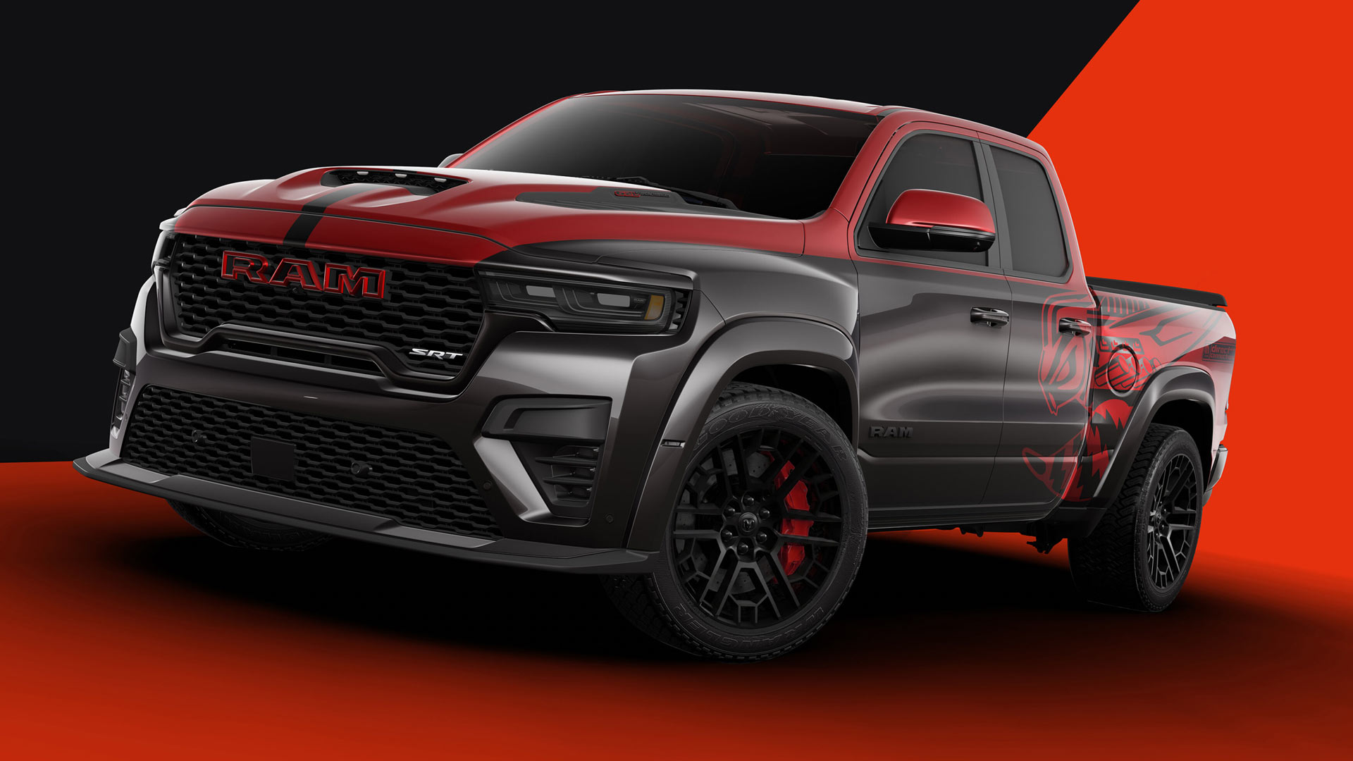 The first example of the 2027 Ram 1500 SRT Rumble Bee will be included in the charity sale, complete with custom detailing