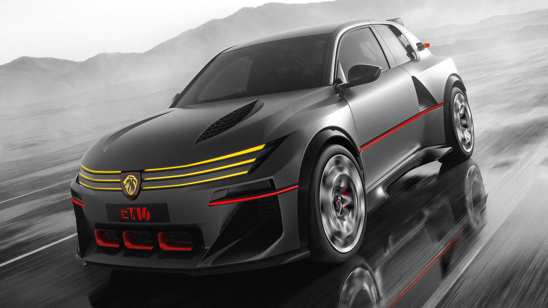 Wild Peugeot E-T16 concept revives a Group B rally car