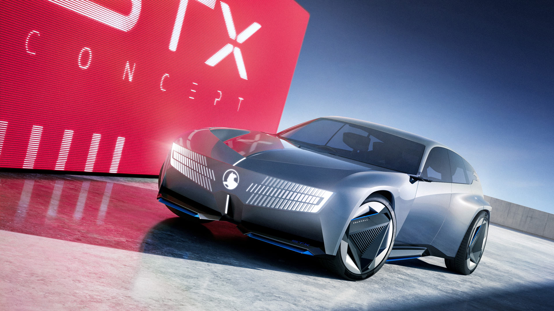 The Vauxhall STX Concept is the first model from the British marque to wear the new modernised Griffin emblem